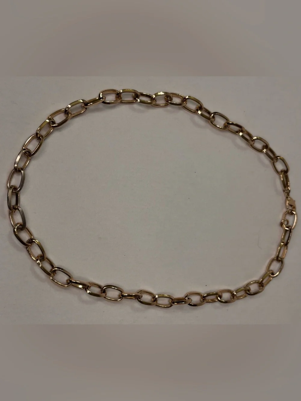 Source Unknown Gold Open Link Necklace
